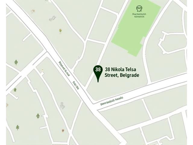 Mapa lokacije kancelarije Životne Niti u Beogradu